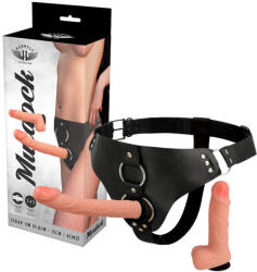 Harness Attraction - prémium vibrátor 19, 8 + 15 cm - O - 4 cm