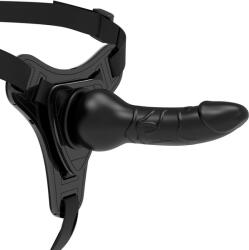 Fetish Submissive Harness Fétis szubmisszív hám - fekete szilikon 16 cm realisztikus