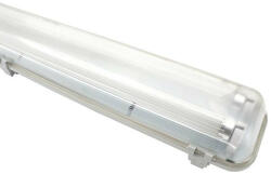 Daniella deLux LED Por- és páramentes üres lámpatest 2x36W méret, LED csőhöz szerelve PC búra IP65 - deLux DEL1610 (DEL1610)