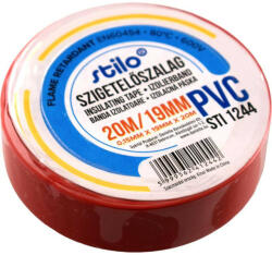 Stilo szigetelő szalag 20x19 piros - STI1244 (STI1244)