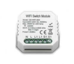 Smartzilla Tuya WIFI kapcsoló mögé rejthető 1 csatornás kapcsoló okosító (N) (2046401-1N)