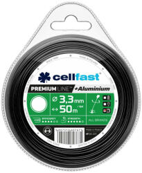 Cellfast Alumínium Részecskékkel Erősített Prémium Damil Fűkaszákhoz - Kerek Profil, 3, 0 mm x 80 m - Cellfast