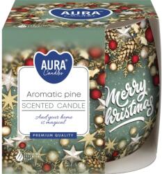 BISPOL Ароматна свещ в чаша Bispol Aura - Aromatic Pine, 100 g (sn71s-63)