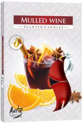 Bispol Ароматни чаени свещи Bispol Aura - Mulled wine, 6 броя (p15-195)