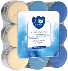 BISPOL Ароматни чаени свещи Bispol Aura - Anti Tobacco, 18 броя (p15-18-69)