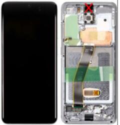 Samsung GH82-31433C Gyári Samsung Galaxy S20 5G OLED kijelző érintővel Szürke kerettel előlap (GH82-31433C)