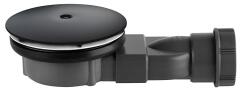 Radaway Sifon pentru cadite de dus, cu capac negru, Radaway R400 Black Slim Plus, R400PB R400PB (R400PB)