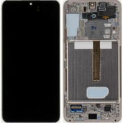 Samsung GH82-27501D Gyári Samsung Galaxy S22 Plus OLED kijelző érintővel Rózsaszín arany kerettel előlap (GH82-27501D)