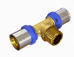 Dunaterm Brand Dunaterm Multipress ötrétegű pressz T-idom 16-1/2″Km -16 (4210601) (4210601)