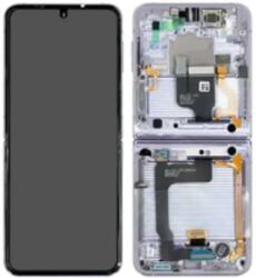 Samsung GH82-30238D Gyári Samsung Galaxy Z Flip4 OLED kijelző érintővel Ezüst kerettel előlap (GH82-30238D)