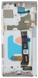  GH82-31453C Samsung Galaxy Note20 Ultra / Note20 Ultra 5G OLED kijelző érintővel Fehér kerettel előlap (kis kijelzős, vastag kávás) (GH82-31453C)