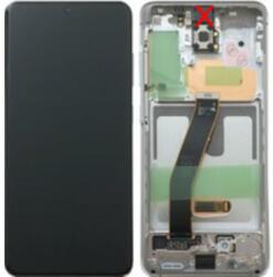 Samsung GH82-31433C Gyári Samsung Galaxy S20 5G OLED kijelző érintővel Fehér kerettel előlap (GH82-31433C)