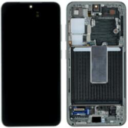 Samsung GH82-30480E Gyári Samsung Galaxy S23 SM-S911B OLED kijelző érintővel zöld kerettel előlap (GH82-30480E)