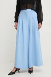 Answear Lab nadrág női, magas derekú széles - kék XL - answear - 25 990 Ft