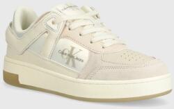 Calvin Klein sportcipő BASKET CUPSOLE LOW MIX ML MTR bézs, YW0YW01490 - bézs Női 36