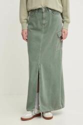 Pepe Jeans farmer szoknya MAXI SKIRT HW CLR zöld, maxi, harang alakú, PL901143 - zöld L