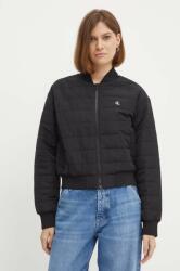 Calvin Klein Jeans bomber dzseki női, fekete, átmeneti, oversize, J20J223871 - fekete M