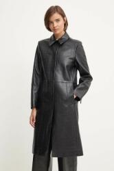 Calvin Klein bőrkabát női, fekete, átmeneti, K20K207081 - fekete 34