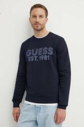GUESS felső BEAU sötétkék, férfi, nyomott mintás, M4YQ08 K9Z21 - sötétkék S
