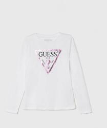 GUESS gyerek pamut hosszú ujjú felső fehér, J84I36 K8HM0 - fehér 147-157