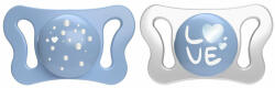 Chicco Physio Micro szilikon cumi 0-2m fiú 2 db - feedo