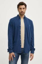 Ralph Lauren pamut ing férfi, legombolt galléros, sötétkék, regular, 710942864 - sötétkék M