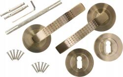Kotarbau Mâner de ușă cu cheie bară rotundă patina 110 mm (ZSY1370)