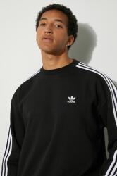 Adidas felső Adicolor Oversized Crew fekete, férfi, nyomott mintás, IZ1829 - fekete M