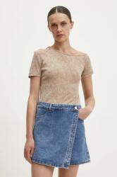 Answear Lab t-shirt női, barna - barna S/M - answear - 5 490 Ft