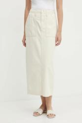 Calvin Klein Jeans farmer szoknya bézs, maxi, ceruza fazonú, J20J223886 - bézs 26