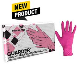 GUARDER nitril pink púdermentes 3, 4gr vizsgálókesztyű (2.5MIL), 100 db, M-es