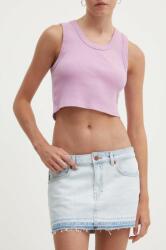 Superdry farmer szoknya mini, ceruza fazonú - kék 28
