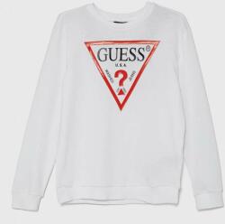 GUESS gyerek melegítőfelső pamutból fehér, nyomott mintás, L73Q09 KAUG0 - fehér 175
