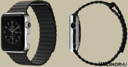 FeiFan Mágneses, bőr hatású óraszíj Apple Watch órához 38/40/41 mm FeiFan - Fekete (IWBM301)