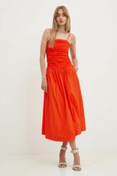 Never Fully Dressed ruha Lola narancssárga, midi, harang alakú, NFDDR1403 - narancssárga XL