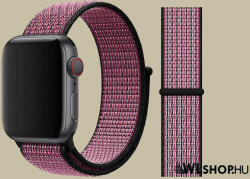FeiFan Szövet óraszíj Apple Watch órához 38/40/41 mm FeiFan - True Berry (IWNY303)