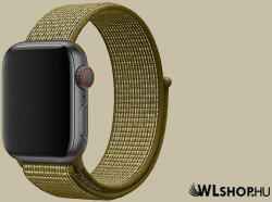 FeiFan Szövet óraszíj Apple Watch órához 38/40/41 mm FeiFan - Keki zöld (IWNY337)