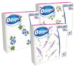 Ooops! Szalvéta OOOPS! Excellence Color&Design 3 rétegű mintás 20 lapos - papir-bolt