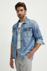 Pepe Jeans farmering RELAXED OVERSHIRT férfi, galléros, regular, PM308585MP7 - kék L