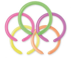 Gemar D4 modellező lufi vegyes 100db/csomag Neon (LUFI460589)