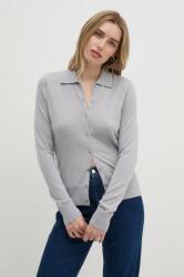 Calvin Klein gyapjú pulóver szürke, női, könnyű, K20K207198 - szürke XS