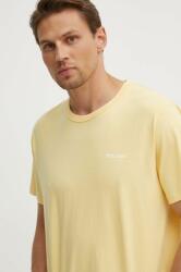 Pepe Jeans pamut póló AARON sárga, férfi, nyomott mintás, PM509426 - sárga M