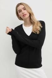 Calvin Klein pulóver selyemkeverékből könnyű, fekete, K20K207569 - fekete S