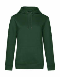 B&C Collection Női kapucnis hosszú ujjú pulóver B and C QUEEN Hooded /women M, Sötétzöld