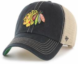 47 brand baseball sapka NHL Chicago Blackhawks fekete, nyomott mintás, H-TRWLR04GWP-BK - fekete Univerzális méret