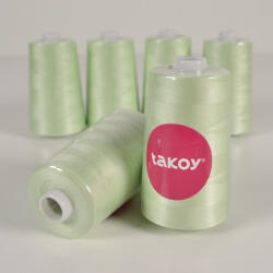 Takoy Overlock / coverlock ață poliester TKY 5000 culoare verde deschis