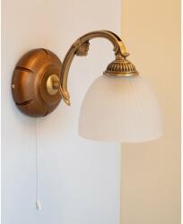 Reccagni Angelo Aplica de perete design italian din alama cu lemn 5630 (RA-A.5630/1)