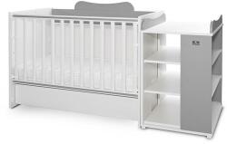 Lorelli Patut modular multifunctional, 5 confirgurari diferite, 190 x 72 cm, multi, white stone grey