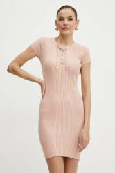 GUESS ruha SELENE rózsaszín, mini, testhezálló, W4YK06 Z2V62 - rózsaszín S