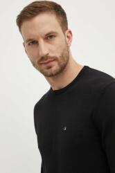 Calvin Klein pulóver selyemkeverékből könnyű, fekete, K10K113549 - fekete S